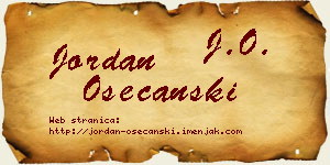 Jordan Osećanski vizit kartica